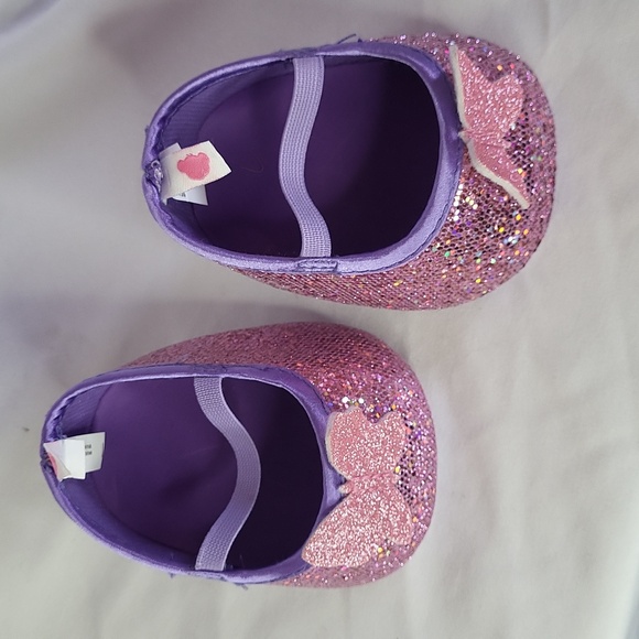 Build A Bear Butterfly Purple Sequin Heels Great condition - Picture 6 of 7